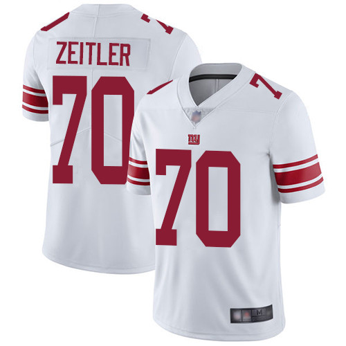 Men New York Giants 70 Kevin Zeitler White Vapor Untouchable Limited Player Football NFL Jersey